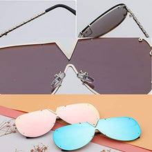 Load image into Gallery viewer, Casual Trendy Sunglasses For Men Women,V-Shaped Fashion Design Metal Frame Eyeglasses-UV400 Protection-Oversized Shades-Great for Driving,City Walking,Outdoor Activites