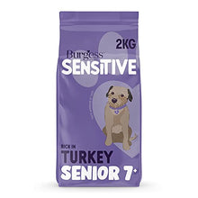 Load image into Gallery viewer, Burgess Sensitive Dry Senior Dog Food 7+ Rich in Turkey, 2kg