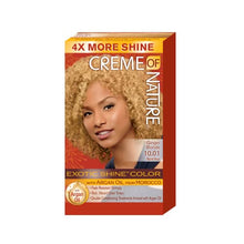 Load image into Gallery viewer, Creme of Nature hair colour, exotic shine colour ginger blonde 10.01