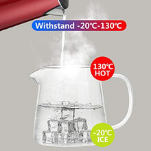 Load image into Gallery viewer, PluieSoleil Glass Teapot 450 ml Teapot for One with Heat Resistant Stainless Steel Infuser Perfect for Tea and Coffee (450ML)
