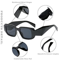 Load image into Gallery viewer, Long Keeper Trendy Rectangle Sunglasses – Thick Rim Retro Square Womens Sunglasses Fashion Designer Irregular Rectangle Vintage Ladies Sunglasses