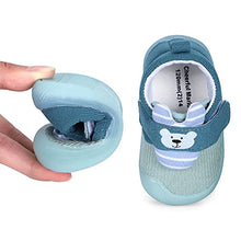 Load image into Gallery viewer, MASOCIO Baby Boy Shoes Infant Toddler First Walking Shoes Trainers 6-12 Months Size 2.5 UK Child Blue (Size Correction 3 to 2.5)