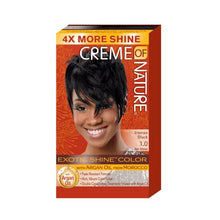 Load image into Gallery viewer, CREME OF NATURE EXOTIC SHINE COLOUR WITH ARGAN OIL FROM MOROCCO 1.0 INTENSE BLACK