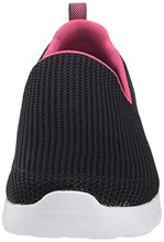 Load image into Gallery viewer, Skechers Women's Go Walk Joy-Centerpiece Slip On Trainers, Black (Black Hot Pink BKHP), 6 UK