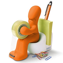 Load image into Gallery viewer, The Butt' Office Supply Station Tape Dispenser - Cute and Fun Desk Accessory for Office, Home or School - Novelty Desk Tidy Brings a Smile to Your Face - Ideal Gift (Orange)