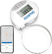 Load image into Gallery viewer, Body Tape Measure with Smart App, RENPHO Bluetooth Measuring Tapes for Body Measuring, Weight Loss, Muscle Gain, Fitness Bodybuilding, Retractable, Body Part Circumferences Measurements