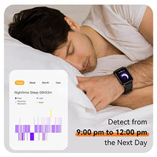 Load image into Gallery viewer, Smart Watch for Men, Parsonver 1.69" HD Screen Fitness Tracker Watch, 5ATM Waterproof with 16+ Sports Modes Heart Rate Sleep Monitor Pedometer for Android iOS Phones, Black