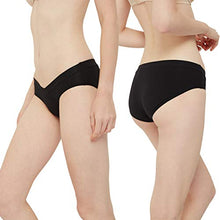 Load image into Gallery viewer, INNERSY Maternity Knickers Womens Cotton Pregnancy Underwear Black Hipster Panties Pack of 5 (UK12, Black)