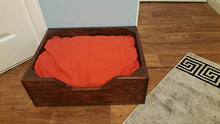 Load image into Gallery viewer, Rustic Dog Bed made in UK from reclaimed pallet wood.