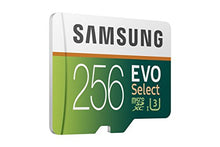 Load image into Gallery viewer, Samsung EVO Select 256GB microSDXC UHS-I U3 100MB/s Full HD & 4K UHD Memory Card with SD Adapter (MB-ME256HA/EU) - Amazon Exclusive