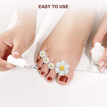 Load image into Gallery viewer, Frcolor Daisy Silicone Toe Separators Gel Foot Toe Spacers Pedicures Nail Art Tools 8pcs (White)