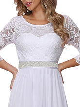 Load image into Gallery viewer, ShinyBeauty Ivory Ribbon Wedding Dress Belt 2.5cm Width by 1 Yard Rhinestone Belt Crystal and Pearl Wedding Belt Diamante Bridal Belt Sash Belt for Wedding Dress RA027
