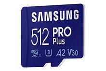 Load image into Gallery viewer, Samsung PRO Plus 512GB microSDXC UHS-I U3 160MB/s Full HD & 4K UHD Memory Card inc. USB-Card Reader (MB-MD512KB/WW)