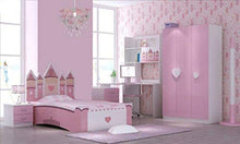 Load image into Gallery viewer, Unicorn Chandelier Children Bedroom Lamp Shade for Girls Nursery Decoration Pink Purple Silver with Shiny Pendants