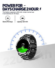Load image into Gallery viewer, Smart Watch for Women Men, with Make/Answer Call Text Notification Heart Rate Sleep Monitor Music Speaker, 1.69" Touch Screen Fitness Watch IP67 Waterproof Activity Tracker for IOS Android (black2)