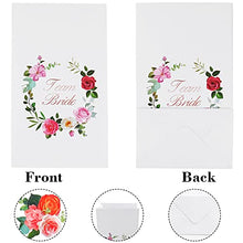 Load image into Gallery viewer, HOWAF 12Pcs Team Bride Bags Floral Hen Party Bags White Paper Party Bags Kraft Gift Bags Goody Bags Bride Wedding Bags Gift Bag Wedding Celebrations Bags for Party Favour Hen Do Accessories