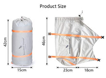 Load image into Gallery viewer, iBasingo Sleeping Bag Compression Sacks Lightweight Stuff Sack Waterproof Storage Bag Nylon Bag Camping Travel Outdoor Dry Sack for Tent Clothes Tent Poles Duvets Bedding Pillows PU3000+ BV1031