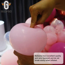 Load image into Gallery viewer, Pink Purple Balloon Arch Kit 162 pcs-all resistant with Retro Peach, Confetti, Rose gold Balloon arch kit by GLOFGO for Birthday, Wedding, Bridal/Baby shower, Valentine Party plus balloon accessories