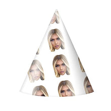 Load image into Gallery viewer, hen party hats personalised, Your Face On A Hat, CUTOUT Ready, Party Accessory, Hen Parties, Stag do, Birthdays (6 Party Hats)