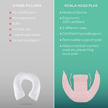 Load image into Gallery viewer, Koala Babycare Pregnancy Pillow and Nursing Pillow – Multifunctional Maternity Pillow for Sleeping and Breastfeeding – Full Body Pillow for Pregnant Women - Koala Hugs Plus (White - Red)