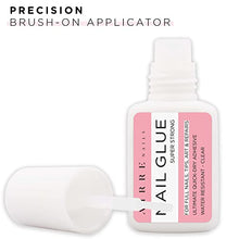 Load image into Gallery viewer, AIRRE Nail Glue - Extra Strong Nail Glue with Brush Tip (8ml) Clear Super Adhesive for Glue On Stick On False Nails Natural Broken Nail Repair Acrylic Nail Glue Artificial Nail Tips Nail Art Brush-On