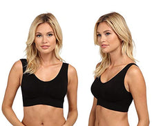 Load image into Gallery viewer, Marielle 4 Pack Double Lined Material Premium Comfort Bra Women Seamless Bralette Sleep Yoga Vest Wire Free (4 Pack Black/White/Nude/White, 5XL)
