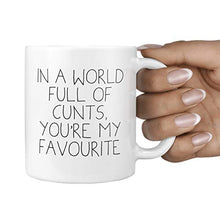Load image into Gallery viewer, in A World Full of Cunts, You're My Favourite Mug - Profanity Mugs Insult Saying Friend Funny Gift Shut Up Birthday Office Secret Santa Profanity Rude ©TeheGifts