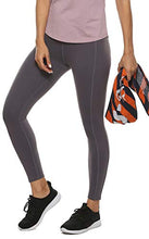 Load image into Gallery viewer, JOYSPELS Women's High Waisted Gym Leggings - Yoga Pants Womens Workout Running Sports Leggings with Pockets-Grey-L