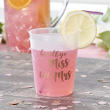 Load image into Gallery viewer, Hen Party Drinking Cups - Pack of 12 Rose Gold Designs - Ideal Hen Do Night Accessories