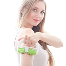 Load image into Gallery viewer, MURLIEN Cellulite Massager, Anti Cellulite Massage Roller for Muscle Soreness and Remove Cellulite, Body Roller Brush for Shoulder, Arms, Buttocks, Back, Abdomen, Legs and Calves – Green/White