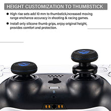 Load image into Gallery viewer, Playrealm FPS Thumbstick Extender & Printing Rubber Silicone Grip Cover 2 Sets for PS5 Dualsenese & PS4 Controller (Ghost Blued)