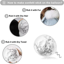 Load image into Gallery viewer, Balloons Arch Kit, Silver White Metallic Balloons with Confetti Balloons Garland kit Decorations Set for Birthday lawn Party Decoration(100pcs)