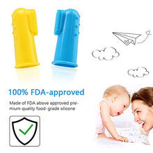 Load image into Gallery viewer, Vicloon silicone toothbrush baby, 6 Pack Finger Brush with Clear Case Set Food Grade Tooth Cleaner Oral Massager for Infant &Toddlers