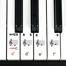 Load image into Gallery viewer, RockJam RJ761-SK 61 Key Touch Display Keyboard Piano Kit with Digital Piano Bench, 4.3 in*35.6 in*12.6 in
