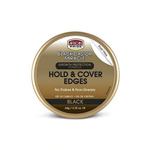 Load image into Gallery viewer, African Pride Black Castor Miracle Black Hold & Cover Edge Gel - growth protection formula 64g