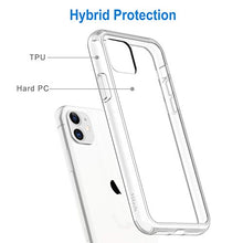 Load image into Gallery viewer, JETech Case for iPhone 11 (2019), 6.1-Inch, Shockproof Transparent Bumper Cover, Anti-Scratch Clear Back, HD Clear