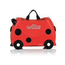 Load image into Gallery viewer, Trunki Children’s Ride-On Suitcase & Hand Luggage: Harley Ladybug (Red)