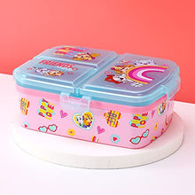 Load image into Gallery viewer, Paw Patrol Girl XL Multi Compartment Rectangular Lunch Food Box Container, BPA Free