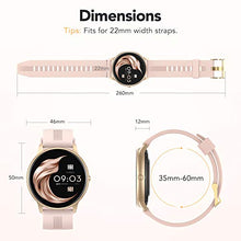 Load image into Gallery viewer, AGPTEK Smart Watch for Women, 1.3'' Full Touch Fitness LW11 Watch with Female Health Tracking, Heart Rate Monitor, IP68 Waterproof Outdoor Sports Smartwatch for Android iOS Phones