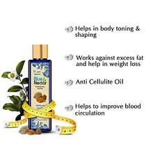 Load image into Gallery viewer, Blue Nectar Ayurvedic Slimming Oil and Anti Cellulite Oil for Slim and Tone Skin with Tea Tree Essential Oil and 11 Vital Herbs (100 ml ) - Firming & Body Fat Burning Massage Oil Weight Losing