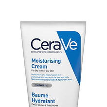 Load image into Gallery viewer, CeraVe Moisturising Cream 6oz Daily Face Body Hand Moisturiser for Dry to Very Dry Skin, fragrance free, 177 millilitre
