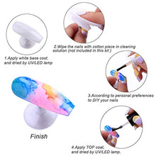 Load image into Gallery viewer, Makartt Blooming Gel Nail Polish 6 Colors Set, Nail Ink Magic Watercolor Blossom Red Pink Blue Green Marble Floral Print Nail Design Summer