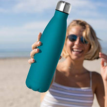 Load image into Gallery viewer, GeeRic Stainless Steel Water Bottle 500ml, Double-walled Vacuum Insulated Metal Water Bottle 12 Hours Hot & 24 Hours Cold Drinks Cycling Bottles for Outdoor Sports Hiking Running 500ml Dark Blue