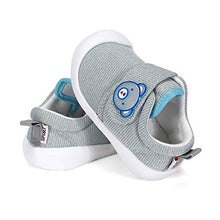 Load image into Gallery viewer, MASOCIO Baby Shoes Boy Girl First Walking Shoes Toddler Infant Anti-Slip Baby Trainer Prewalker Glittery, Gray, 3 UK Child (Manufacturer Size: CN 14)