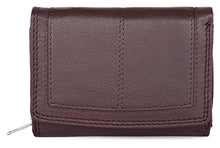 Load image into Gallery viewer, Ladies Designer RFID SAFE Protection Luxury Quality Soft Nappa Leather Purse Multi Credit Card Women Clutch Wallet with Zip pocket (Brown)