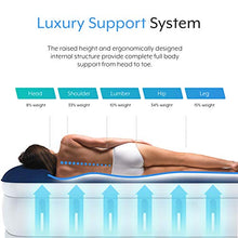 Load image into Gallery viewer, Active Era Luxury King Size Double Queen Air Bed - Elevated Inflatable Air Mattress, Electric Built-in Pump, Raised Pillow & Structured I-Beam Technology, Height 56cm