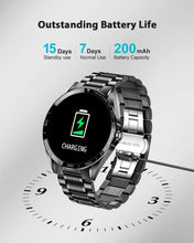 Load image into Gallery viewer, LIGE Smart Watch for Men, 1.3" Full Touch Screen IP67 Waterproof Fitness Tracker Watches with Message Notifications Heart Rate Sleep Monitor Activity Tracker for Android iOS (Black)