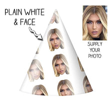 Load image into Gallery viewer, hen party hats personalised, Your Face On A Hat, CUTOUT Ready, Party Accessory, Hen Parties, Stag do, Birthdays (6 Party Hats)