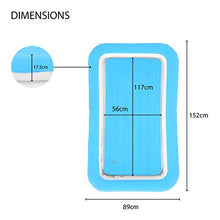 Load image into Gallery viewer, Avenli 85410 Kids Airbed / Single Size Flocked Air Mattress / Blue Coloured / 152cm x 89cm x 17.5cm