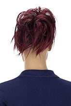 Load image into Gallery viewer, PRETTYSHOP XXL Hairpiece Scrunchy Updo Bridal Hairstyle Voluminous Wavy Messy Bun Red Dark Brown Mix G28F